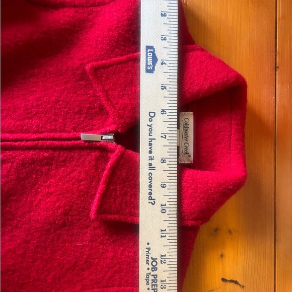 Coldwater Creek Vibrant Red Zip-Up Sweater Vest - Picture 9 of 9